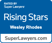Rated by Super Lawyers Rising Stars Wesley Rhodes | superlawyers.com